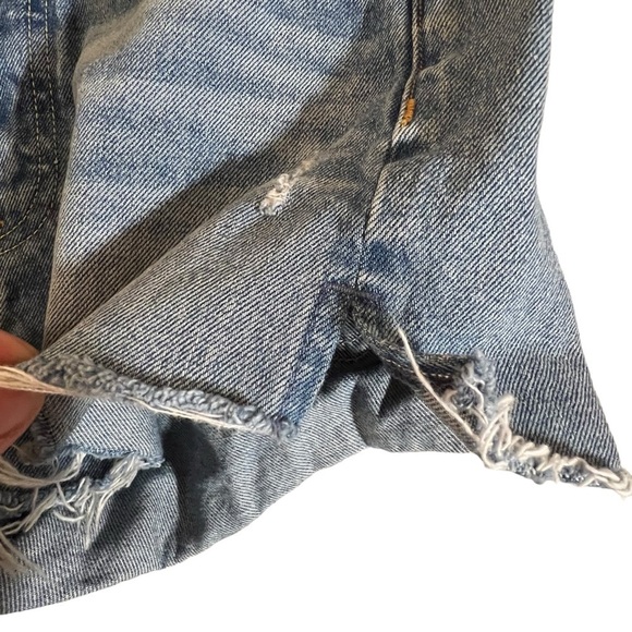 GRLFRND Cindy High Rise Button Fly Cut Off Denim Jean Shorts 27 Boho sexy - Picture 11 of 16